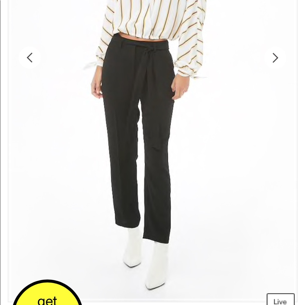 Loose black pants
